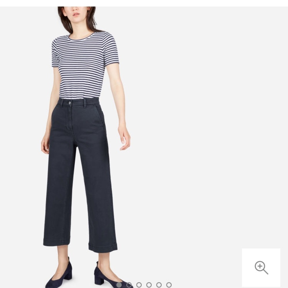 Everlane wide leg crop. Size 8